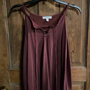 Maroon Off The Shoulder Top | Size Small
